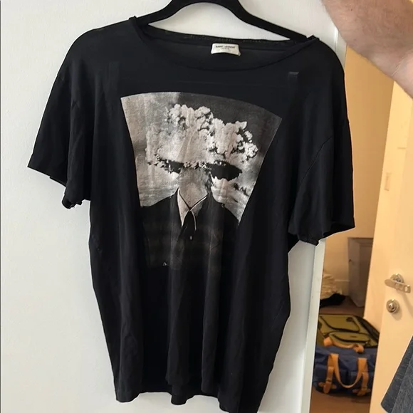 Black Saint Laurent Graphic T-Shirt